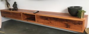 Timber Floating Cabinet Point Lonsdale