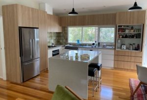 Timber and White Kitchen Ocean Grove